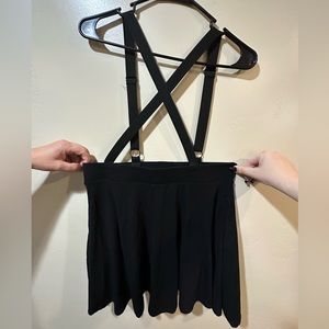 Black Harness Suspender Skirt